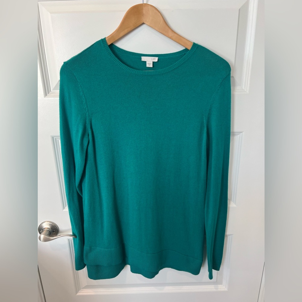 J. Jill Layered Asymmetrical Hem Sweater SZ XS